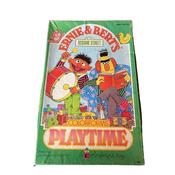 Sesame Street vintage, 1974 Ernie and Bert’s coliform play time set new - Picture 1 of 11